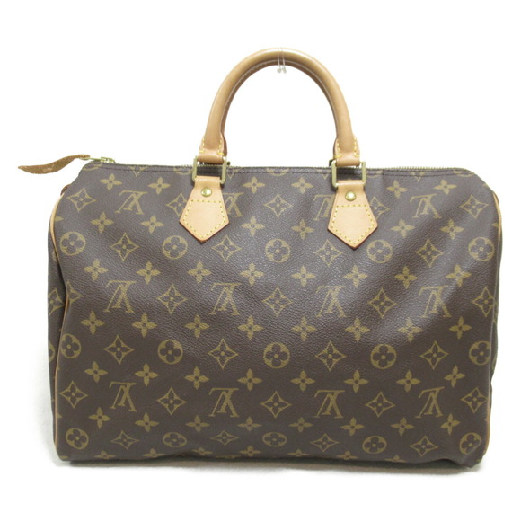 Louis Vuitton Brown Speedy Monogram Handbag 35 - Picture 1 of 10